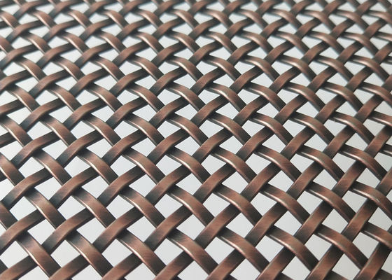 Antik Tembaga Dekorasi Wire Mesh Grilles Ss Panel Untuk Layar Tahan Karat