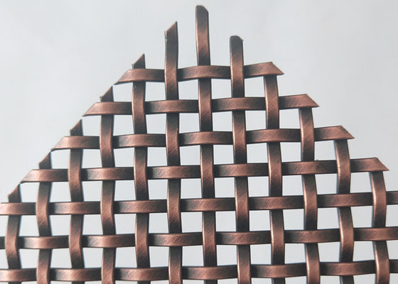 Antik Tembaga Dekorasi Wire Mesh Grilles Ss Panel Untuk Layar Tahan Karat