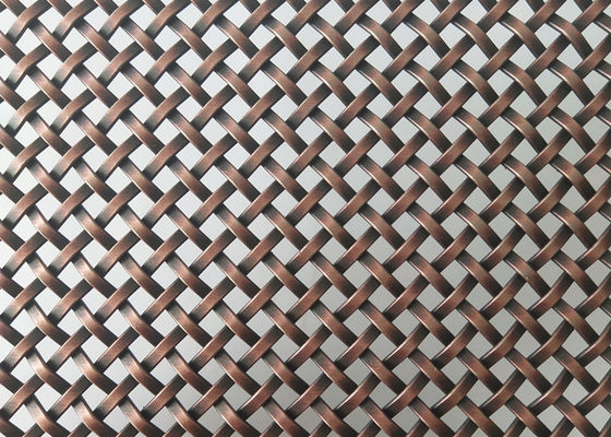 Antik Tembaga Dekorasi Wire Mesh Grilles Ss Panel Untuk Layar Tahan Karat