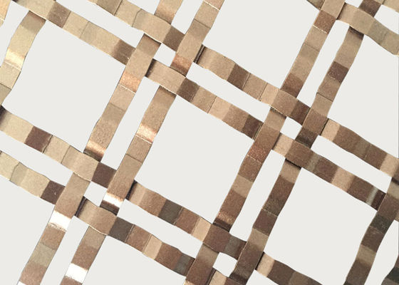 Kisi-kisi Wire Mesh Hias Warna Perunggu Dicat Wire Mesh Untuk Pintu Lemari