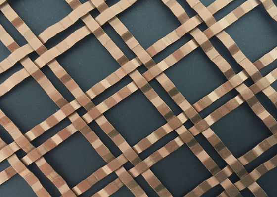 Kisi-kisi Wire Mesh Hias Warna Perunggu Dicat Wire Mesh Untuk Pintu Lemari