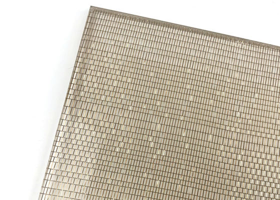 Kain Logam Wire Mesh Laminasi Kaca Tembaga Untuk Kaca Seni