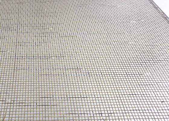 Kain Logam Wire Mesh Laminasi Kaca Tembaga Untuk Kaca Seni