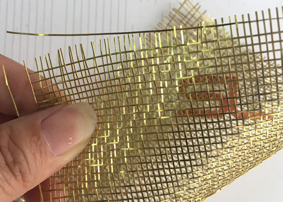 Kain Logam Wire Mesh Laminasi Kaca Tembaga Untuk Kaca Seni
