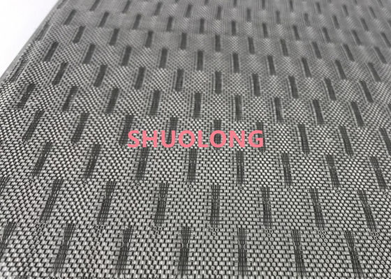Stainless Steel Woven Laminated Glass Metal Mesh Dengan Wire Mesh Inter Layer