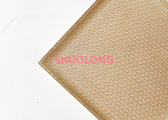 Wire Mesh Tembaga Hias Warna Perunggu Untuk Kaca Laminasi Seni