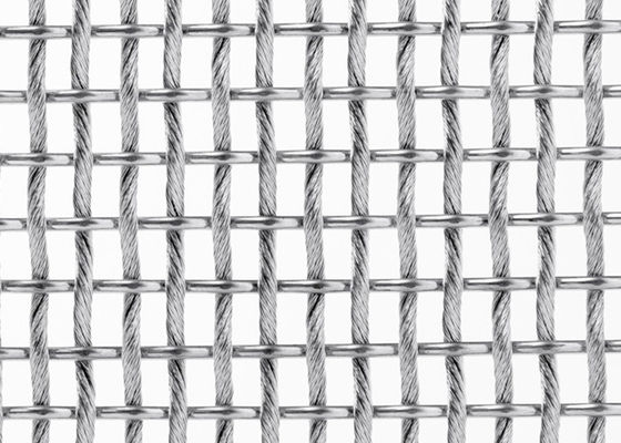 SS316L Kain Mesh Logam Arsitektur Fleksibel Untuk Fasad Perlindungan Matahari