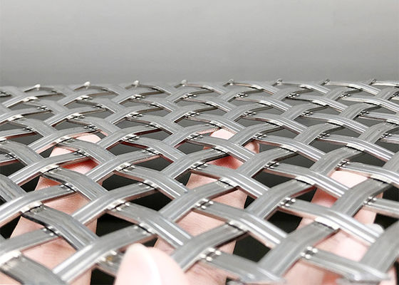 Polishing Plain Weave Stainless Steel Arsitektur Mesh Panjang 30m