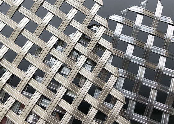 Polishing Plain Weave Stainless Steel Arsitektur Mesh Panjang 30m