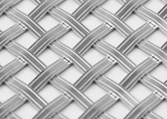 Lukisan 30m X 0,5m Stainless Steel Arsitektur Mesh Kotak Kayu / Kemasan Karton