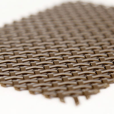 Aluminium Brass Decorative Woven Wire Mesh Anodizing Tahan Lama
