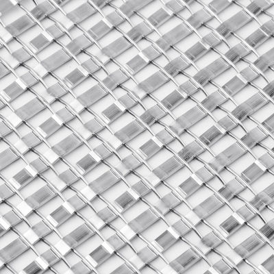 Stainless Steel Pvc Dilapisi Layar Wire Mesh Interior Ketahanan Korosi 0,5-2m