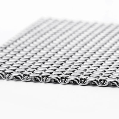 0.5m-2.0m Galvanized Iron Decorative Woven Wire Mesh Fabric Untuk Filtrasi