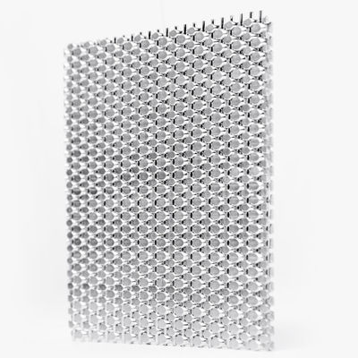 0.5m-2.0m Galvanized Iron Decorative Woven Wire Mesh Fabric Untuk Filtrasi