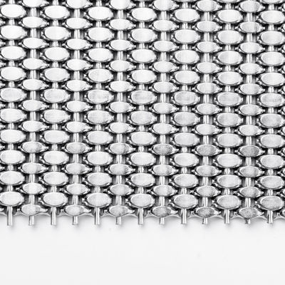 0.5m-2.0m Galvanized Iron Decorative Woven Wire Mesh Fabric Untuk Filtrasi