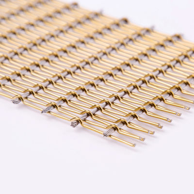 Brass Anodizing Architectural Metal Mesh Fabric Untuk Aplikasi Filtrasi