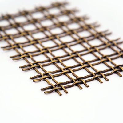 Twill Weave Ornament Woven Wire Grilles Permukaan Dipoles Lebar 1m-2m