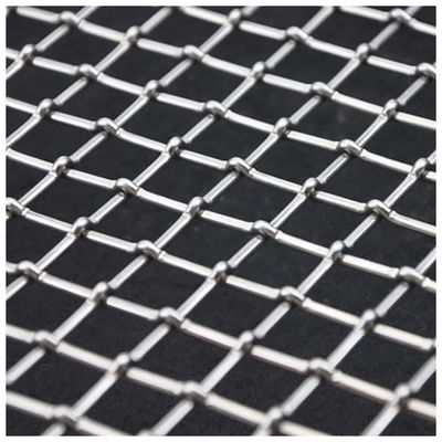 Lock Steel Crimped Wire Mesh 0,5m-2,5m Lebar 30m Panjang Galvanis