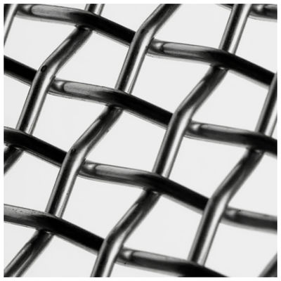 Galvanized stainless steel terkunci Crimp Wire Mesh Karton Pengemasan 2,5mm Dia
