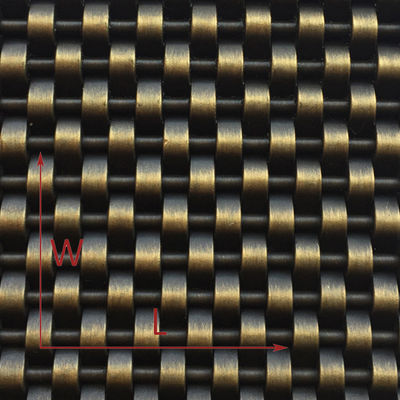 Korosi tahan Woven Wire Mesh Panel Baja persegi panjang Nickel Plating