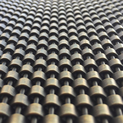 Korosi tahan Woven Wire Mesh Panel Baja persegi panjang Nickel Plating