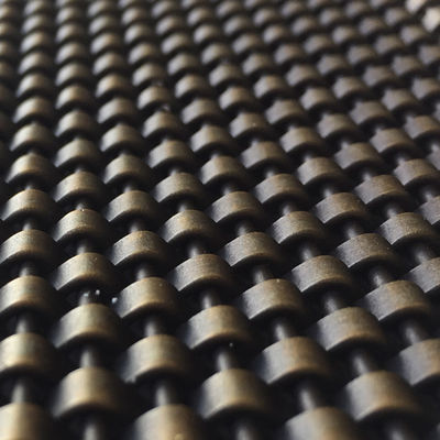 Korosi tahan Woven Wire Mesh Panel Baja persegi panjang Nickel Plating