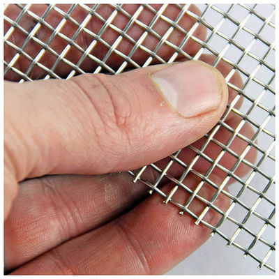 Pvc dilapisi 0,5mm Dia Lock Crimp Wire Mesh Baja tahan karat