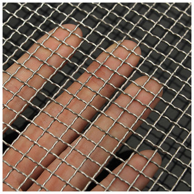 Pvc dilapisi 0,5mm Dia Lock Crimp Wire Mesh Baja tahan karat