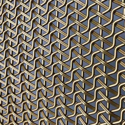 Panel logam tenunan baja galvanis Diameter kawat 0,5 mm-6 mm