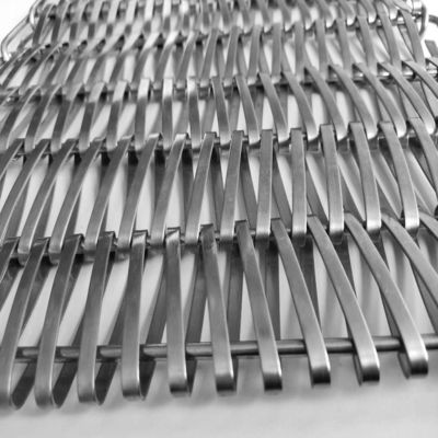 0.5mm-2.0mm Wire Diameter Spiral Wire Mesh Dengan Sertifikat SGS / Lebar 0.5m-2.0m