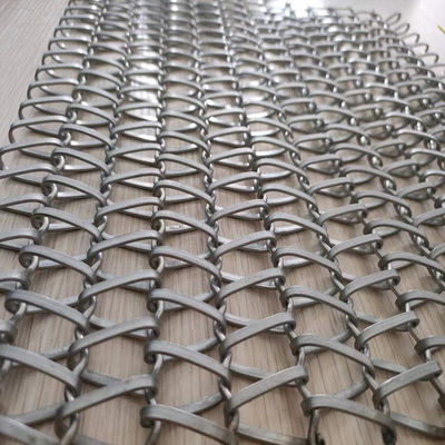 0.5mm-2.0mm Wire Diameter Spiral Wire Mesh Dengan Sertifikat SGS / Lebar 0.5m-2.0m