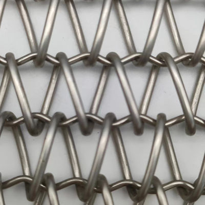 Anticorrosion stainless steel spiral wire mesh untuk ruang pemisah tirai