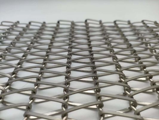 Baja tahan karat 304 Spiral Wire Cloth Mesh Untuk Aplikasi Ruang Interior