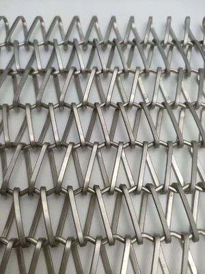 Baja tahan karat 304 Spiral Wire Cloth Mesh Untuk Aplikasi Ruang Interior