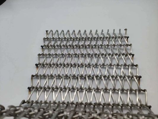 Baja tahan karat 304 Spiral Wire Cloth Mesh Untuk Aplikasi Ruang Interior