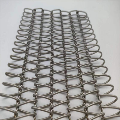 Warna utama PVC dilapisi spiral Wire Mesh Kuat tahan lama
