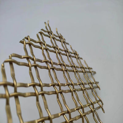 400 Mesh Pvd Gold Metal Mesh Dekoratif Untuk Aplikasi Komersial