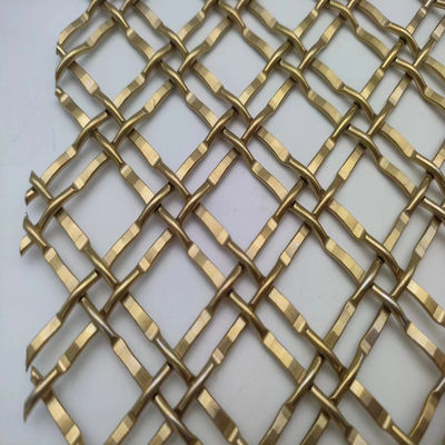 400 Mesh Pvd Gold Metal Mesh Dekoratif Untuk Aplikasi Komersial