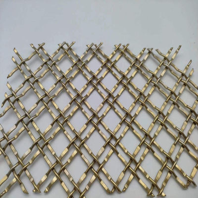 400 Mesh Pvd Gold Metal Mesh Dekoratif Untuk Aplikasi Komersial