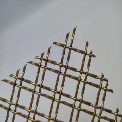 400 Mesh Pvd Gold Metal Mesh Dekoratif Untuk Aplikasi Komersial