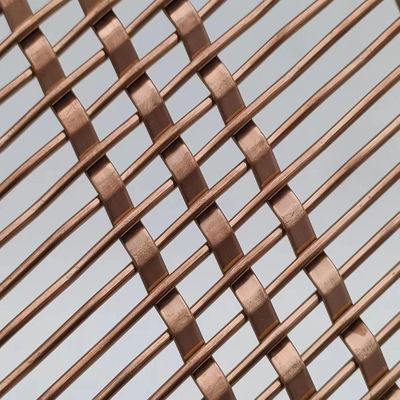 Tembaga Warna Baja Kawat Hias Kawat Mesh Screen PVC dilapisi