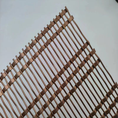 Tembaga Warna Baja Kawat Hias Kawat Mesh Screen PVC dilapisi