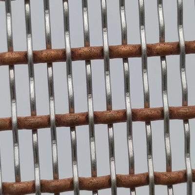 Lebar 0,5-2m Interior Wire Mesh Dengan Warna PVC Untuk Partisi