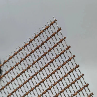 Lebar 0,5-2m Interior Wire Mesh Dengan Warna PVC Untuk Partisi