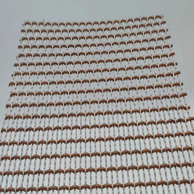 Lebar 0,5-2m Interior Wire Mesh Dengan Warna PVC Untuk Partisi