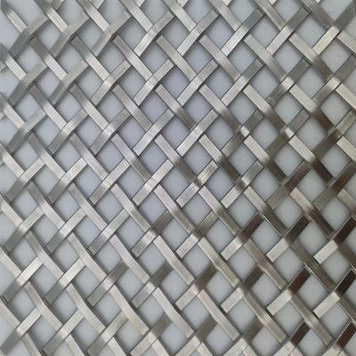 Gaya Modern Interior Wire Mesh Flat stainless steel untuk melindungi pagar