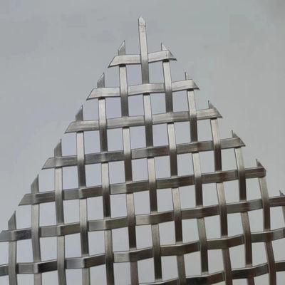 Gaya Modern Interior Wire Mesh Flat stainless steel untuk melindungi pagar