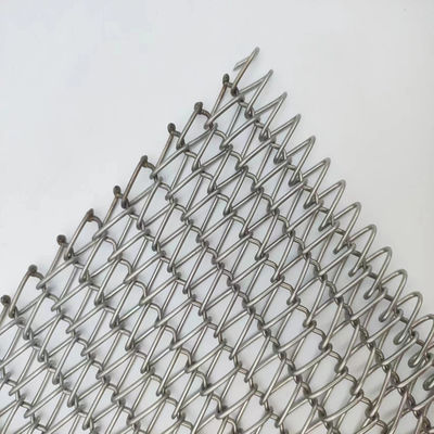 Customized Color Steel Spiral Wire Mesh Panjang 1m-50m Untuk Dekorasi