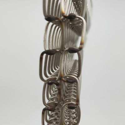 Silver Spiral Woven Wire Mesh Diameter Ukuran 2mm-20mm
