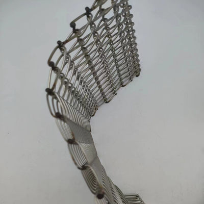 Silver Spiral Woven Wire Mesh Diameter Ukuran 2mm-20mm